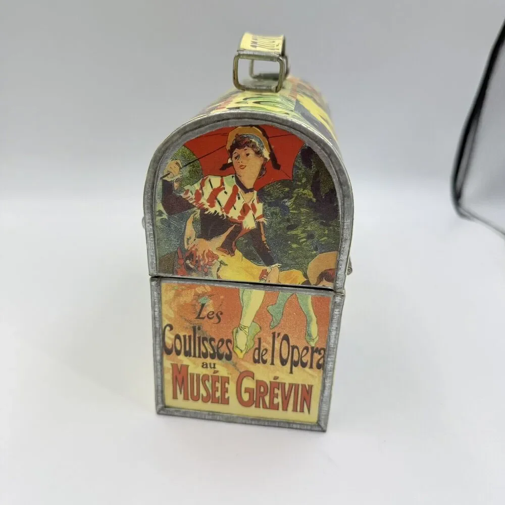 Vintage Galvanized Tin Storage Lunch Box by The MacBeth Collection - Picture 4 of 17